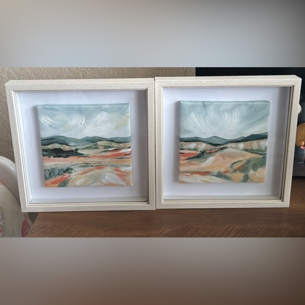 Kirklands Watercolor Artwork EUC